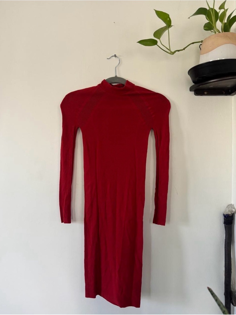 Wolford Crimson Long-Sleeve Bodycon Dress